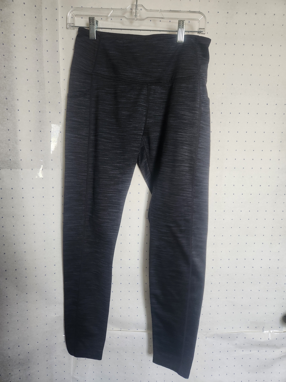 Mondetta Womens Heathered Navy/Black Leggings